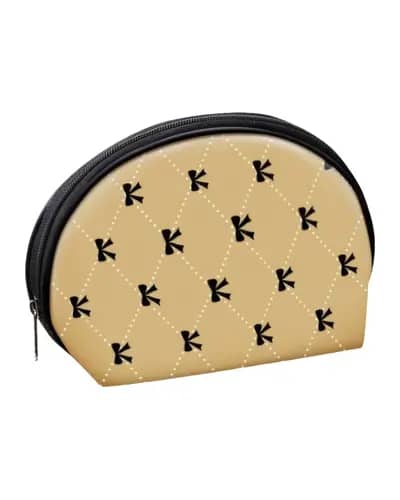 کیف آرایش مسافرتی طرح بیضی مدل CB0075