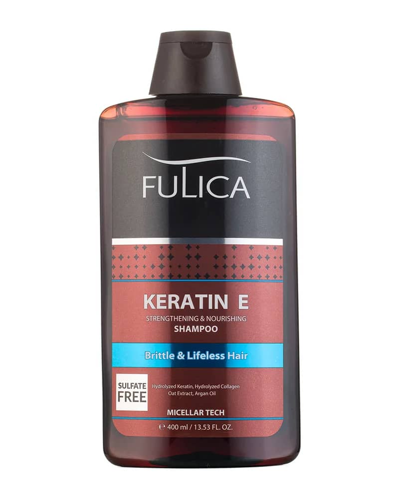 شامپو تقویت کننده مو فاقد سولفات مدل Keratin E حجم 400 میلی لیتر
