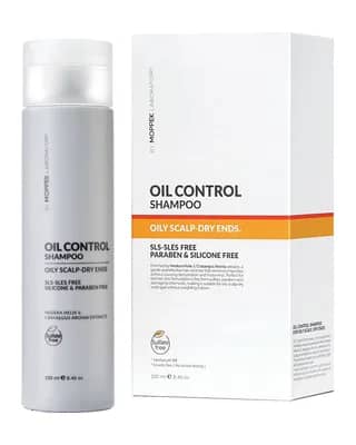 شامپو متعادل کننده چربی موپک مدل Free Sulfate مناسب کف سر چرب و ساقه مو خشک حجم 250 میلی لیتر
