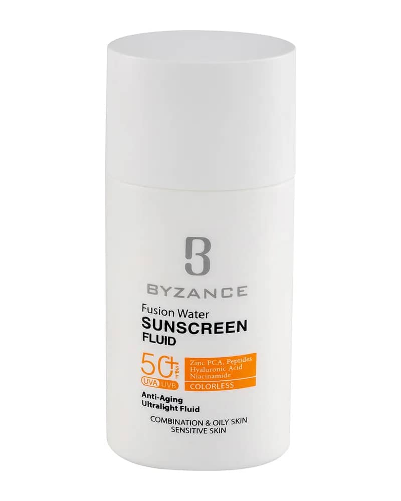 فلوئید ضد آفتاب مدل فیوژن واتر حاوی ضد چروک با SPF50 حجم 50 میلی لیتر