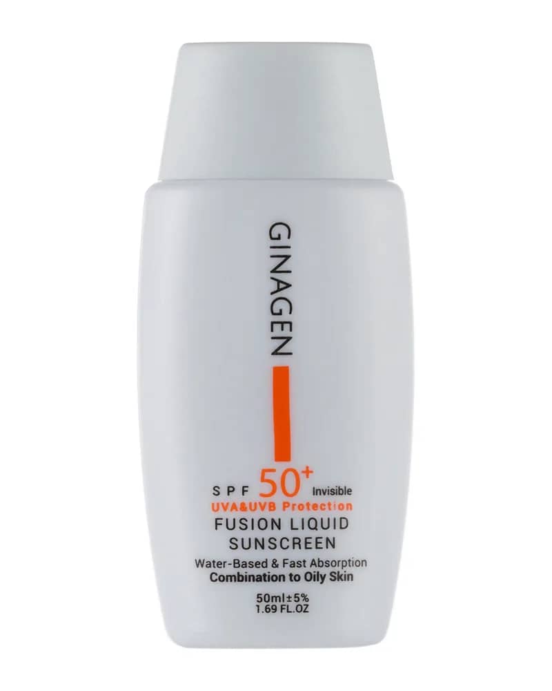 ضد آفتاب بی رنگ مدل Fusion liquid مناسب پوست چرب 50 میلی لیتر
