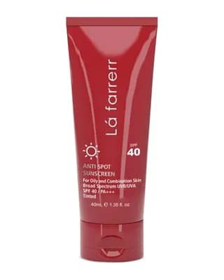 ضد آفتاب و ضد لک رنگی SPF40  مناسب پوست چرب و آکنه دار