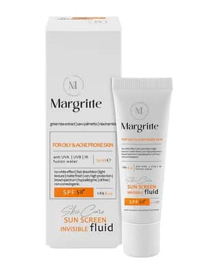 فلوئید ضد آفتاب بی رنگ با SPF50 مناسب پوست نرمال تا خشک حجم 50 میلی لیتر