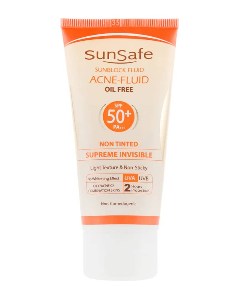 فلوئید ضد آفتاب فاقد چربی دارای SPF50 حجم 50 گرم