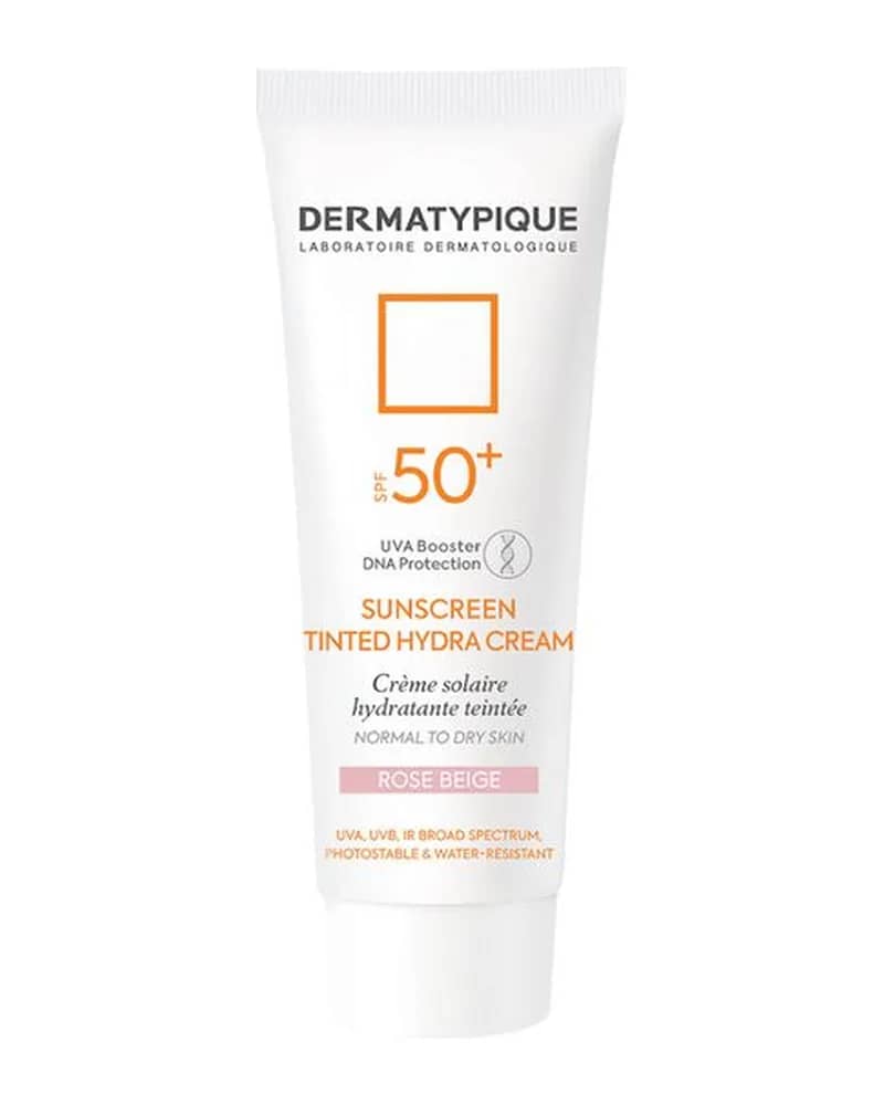 ضد آفتاب رنگی هیدرا پوست خشک +SPF50 رز بژ  درماتیپیک