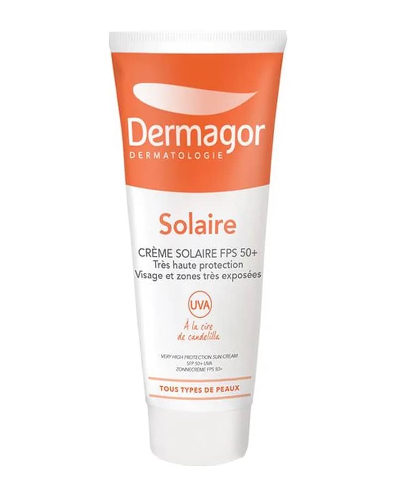 ضد آفتاب بی‌رنگ +SPF50 پوست نرمال تا خشک درماگور