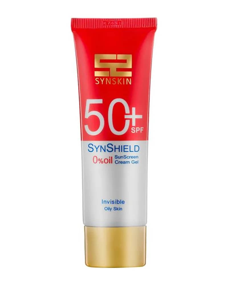 ژل ضد آفتاب بی‌رنگ فاقد چربی ساین شیلد +SPF50 ساین اسکین