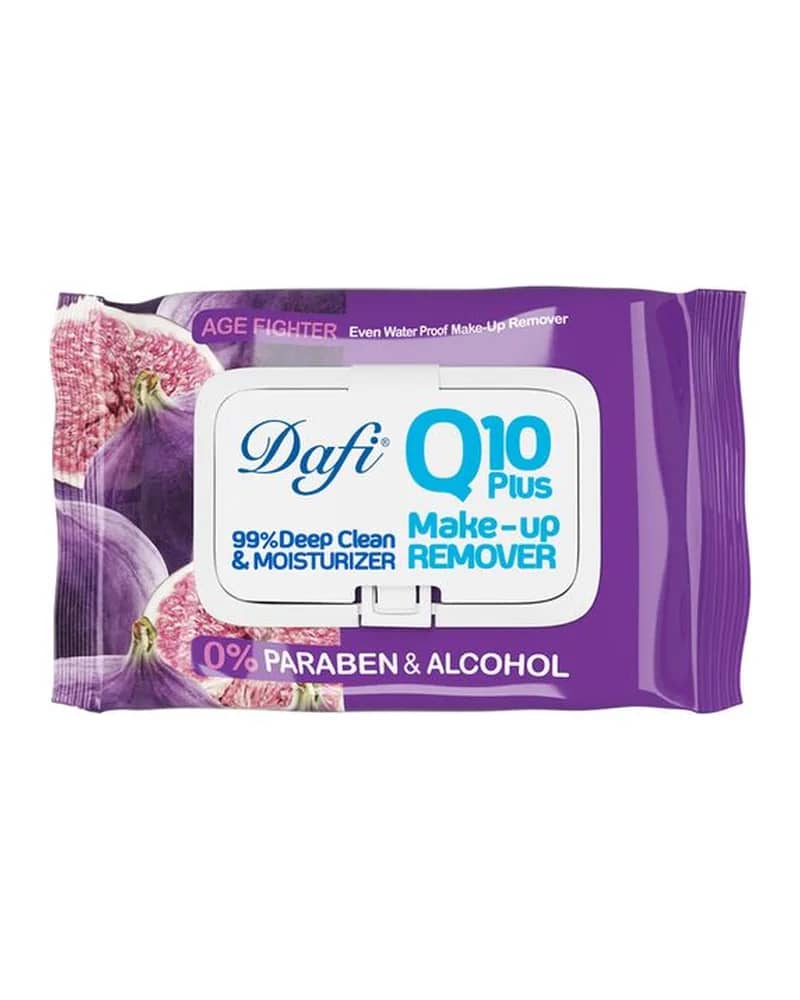دستمال مرطوب پاک کننده آرایش 50 برگ میوه‌ای دافی