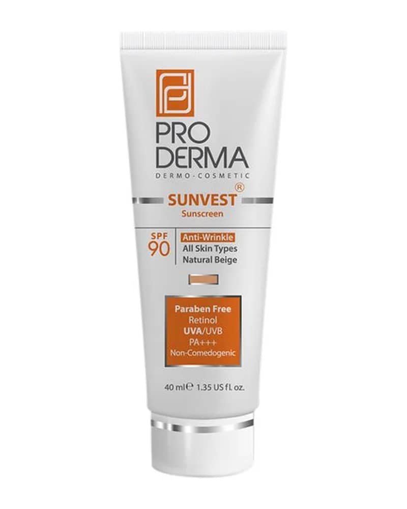 ضد آفتاب و ضد چروک رنگی SPF90 پرودرما