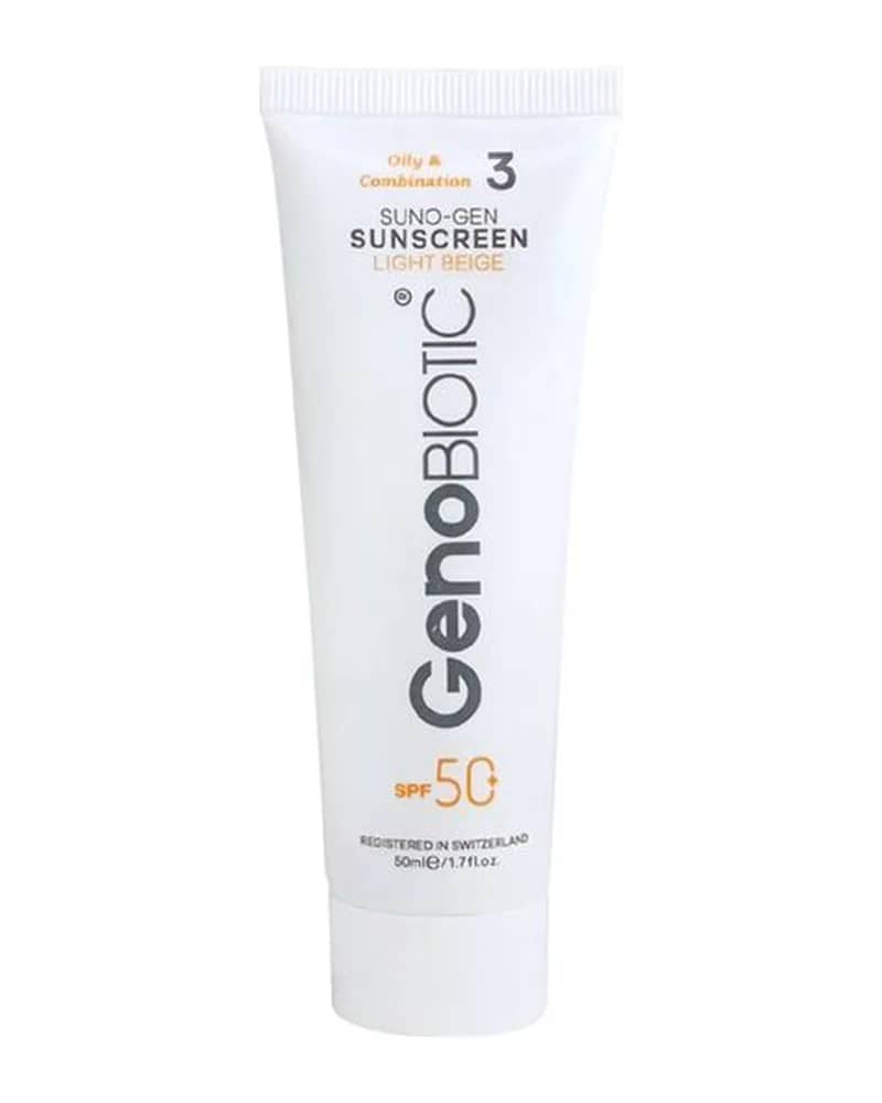 ضد آفتاب بژ روشن 3 پوست چرب SPF50 ژنو