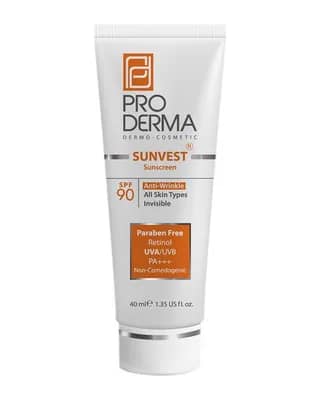 ضد آفتاب و ضد چروک بی رنگ SPF90 پرودرما