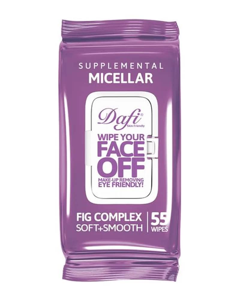 دستمال مرطوب پاک کننده آرایش میسلار 55 عددی دافی