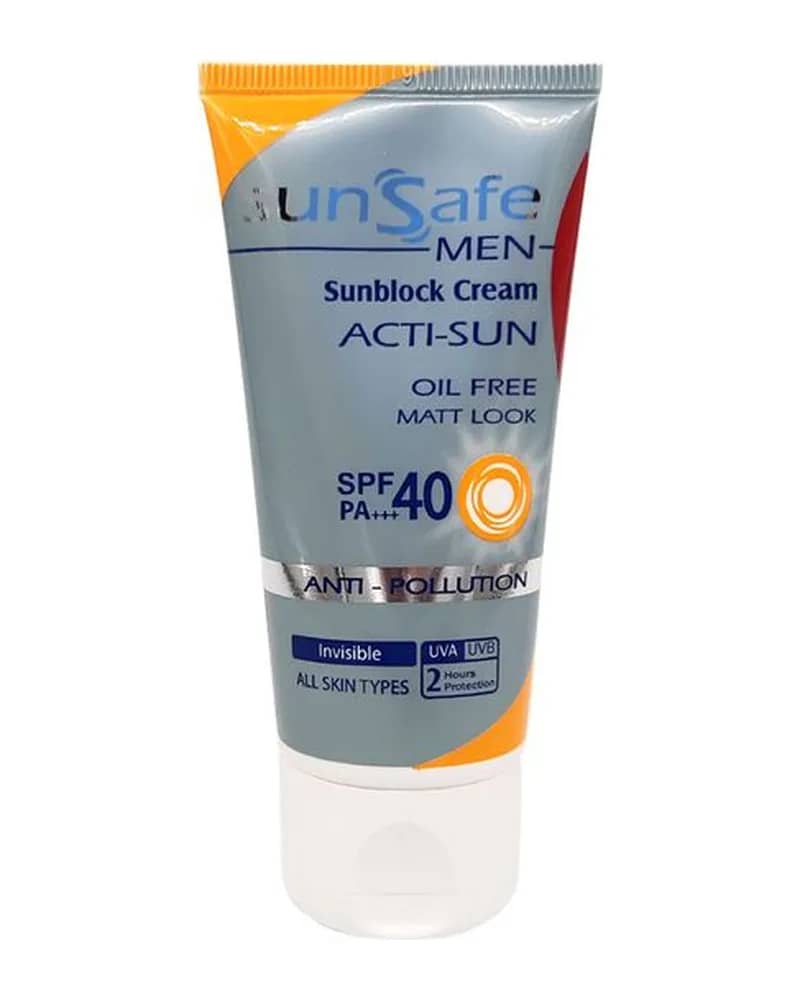 ضد آفتاب فاقد چربی آقایان SPF40 سان سیف