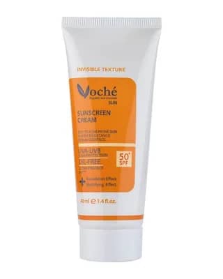 ضد آفتاب بی رنگ spf50 پوست های چرب و مستعدآکنه 40 میل  وچه