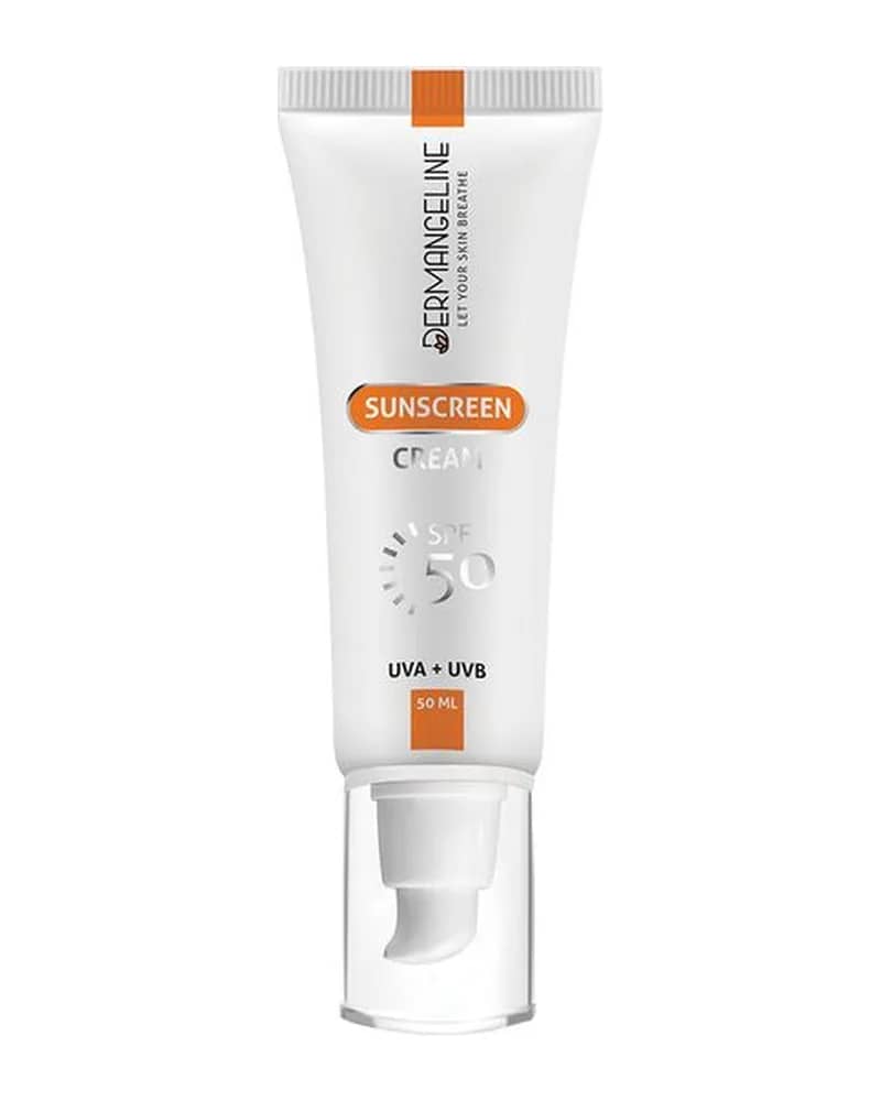 ضدآفتاب بی رنگ  فاقد چربی spf50 درم انجلین