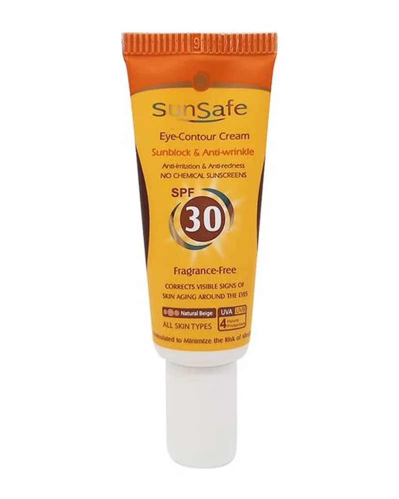 ضد آفتاب و کرم دور چشم بژ طبیعی SPF30 سان سیف