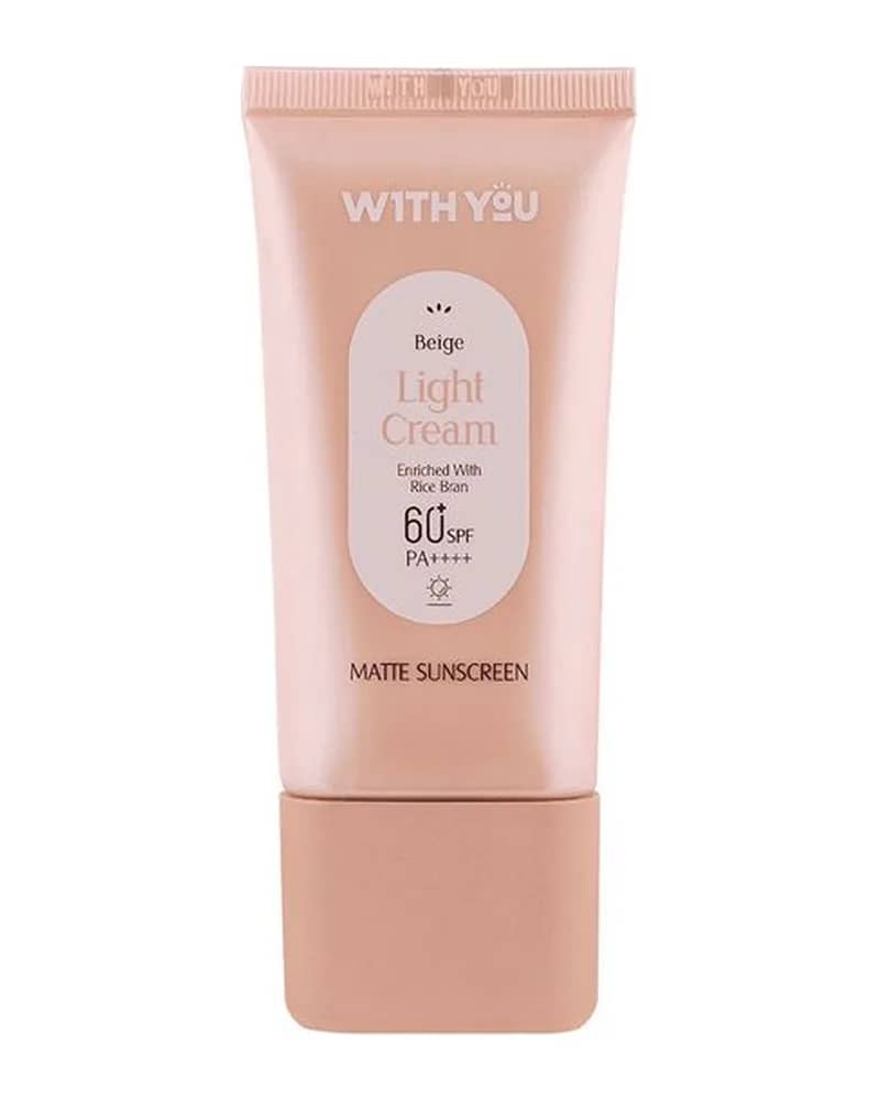 ضد آفتاب کرمی رنگی SPF 60 بژ روشن  ویت یو