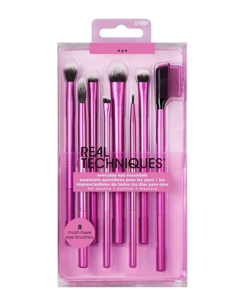 ست براش آرایش چشم 8 عددی ریل تکنیک مدل everyday eye essentials
