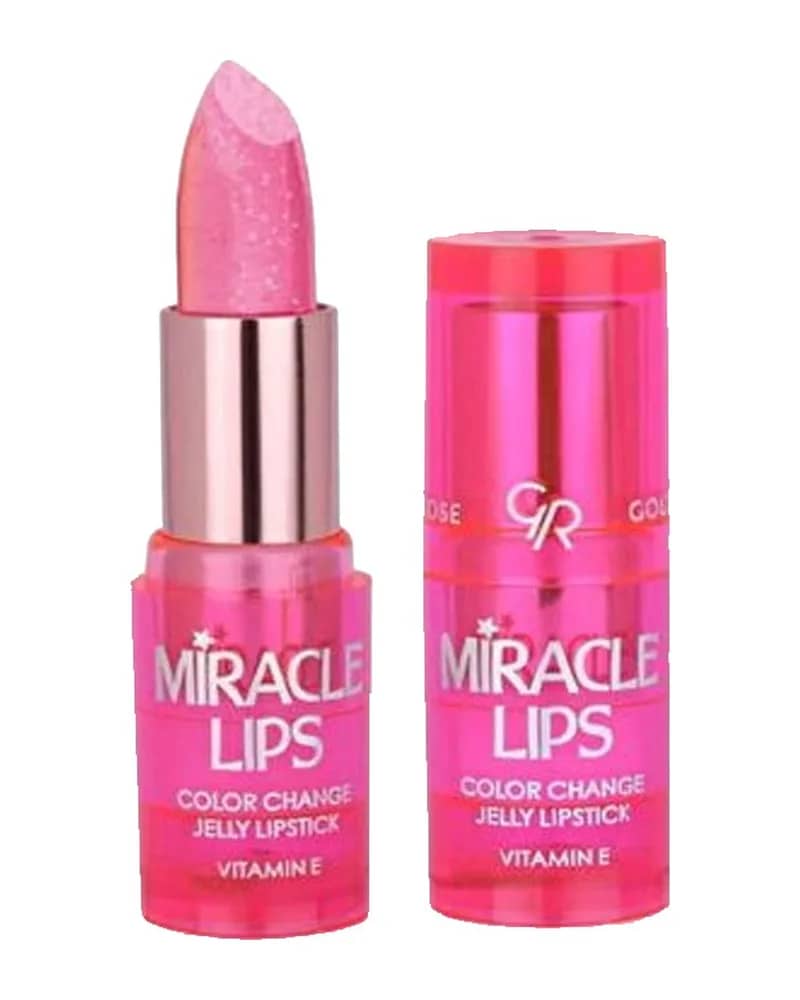 رژ لب ژله ای حرارتی گلدن رز مدل Miracle Lips