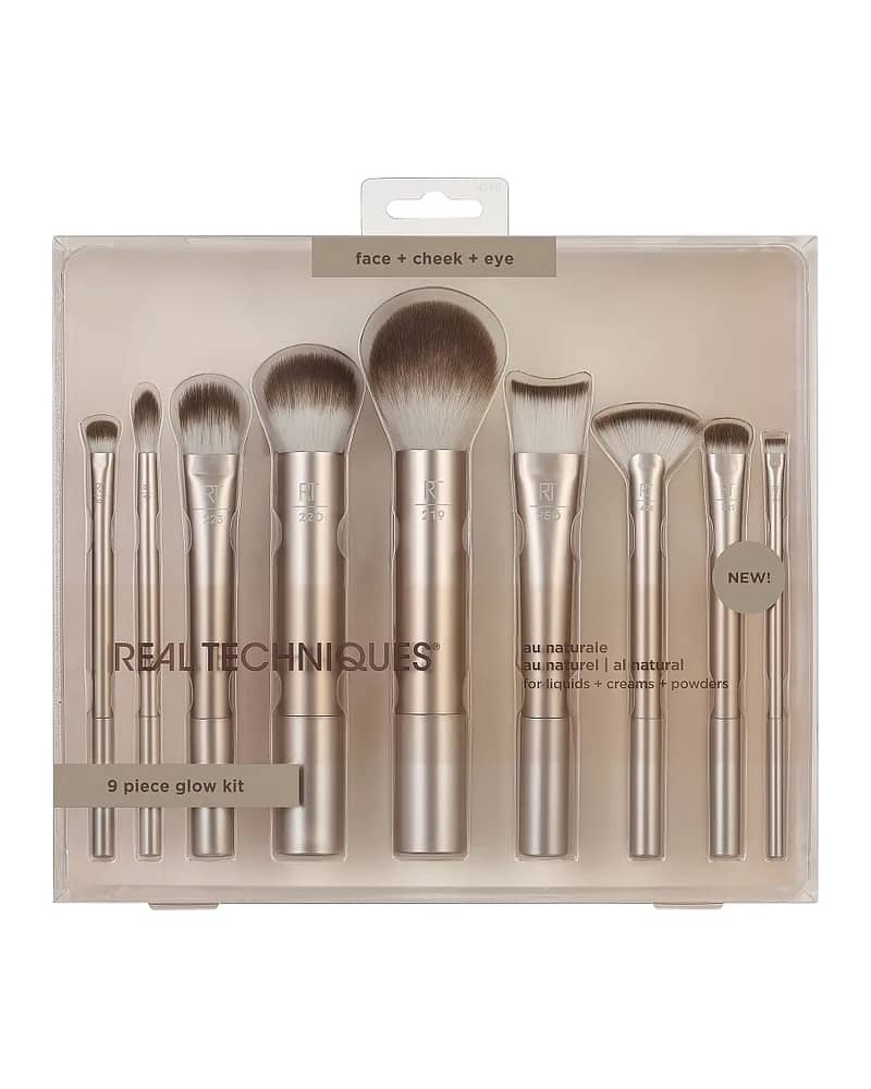 ست براش 9 تیکه ریل تکنیک مدل Au Naturale