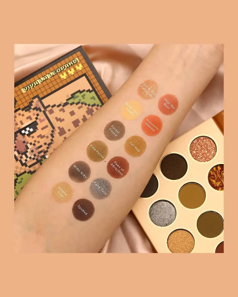 پالت سایه چشم 12 رنگ شیگلم مدل Viva La Leopard