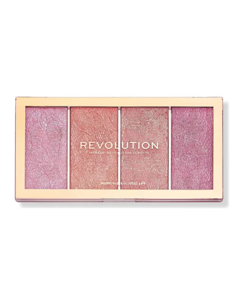 پالت رژگونه 4 رنگ رولوشن مدل Vintage Lace Blush