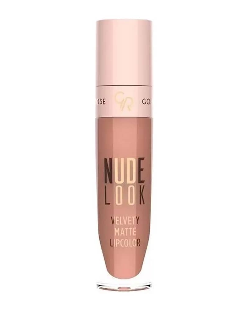 رژلب مایع مات گلدن رز مدل Nude Look
