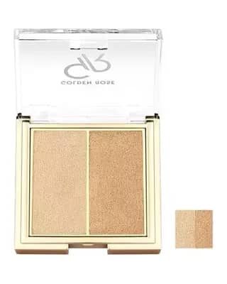 هایلایتر دوقلو پودری گلدن رز مدل So Glow Duo