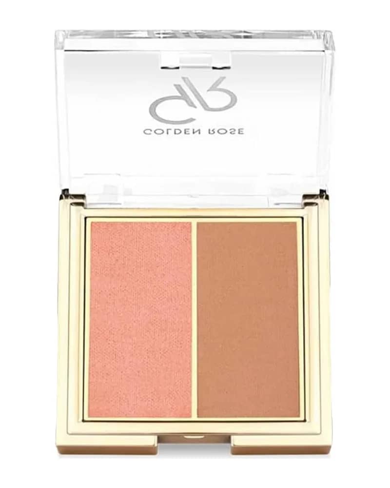 رژگونه دوقلو گلدن رز مدل Iconic Blush Duo