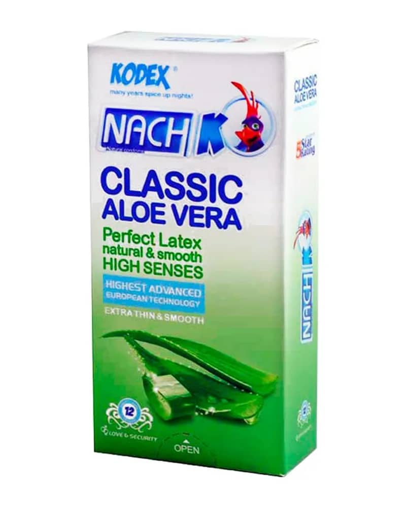 کاندوم نازک مدل Classic Aloevera کدکس 12 عددی