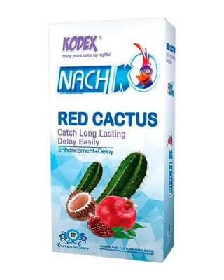 کاندوم تاخیری خاردار مدل Red Cactus کدکس 12 عددی
