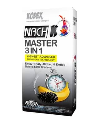 کاندوم تاخیری مدل Master 3 In 1 کدکس 12 عددی