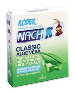 کاندوم نازک کدکس 3 عددی مدل Classic Aloevera