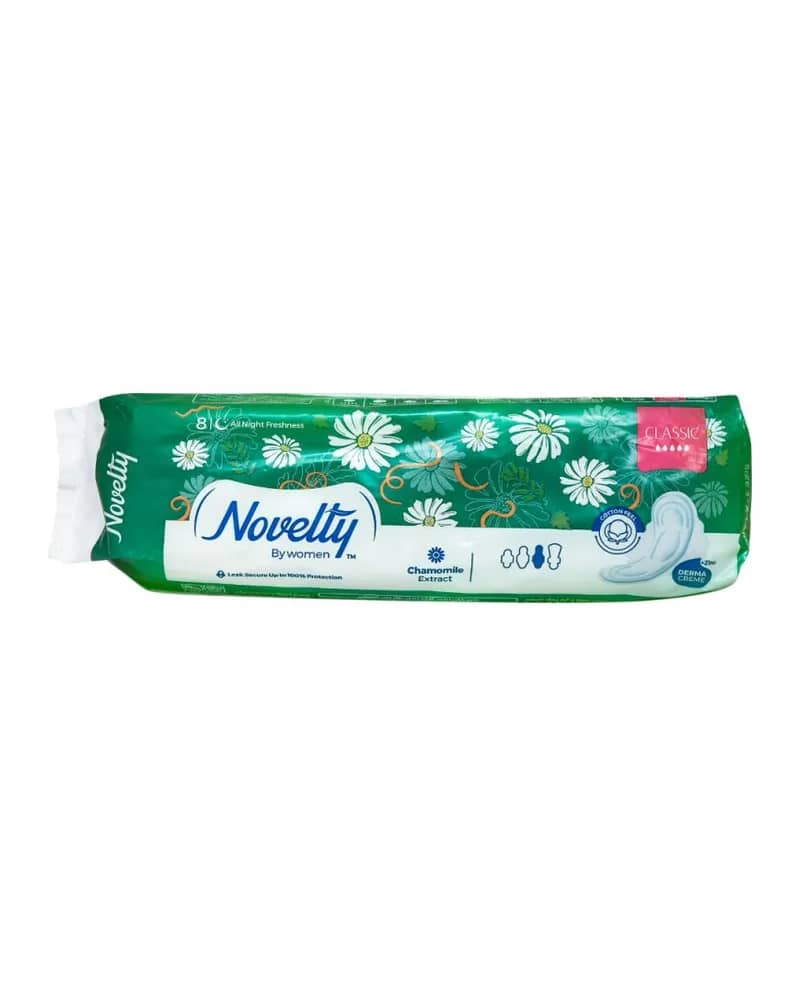 نوار بهداشتی پنبه‌ای شبانه ناولتی مدل Classic سایز XL