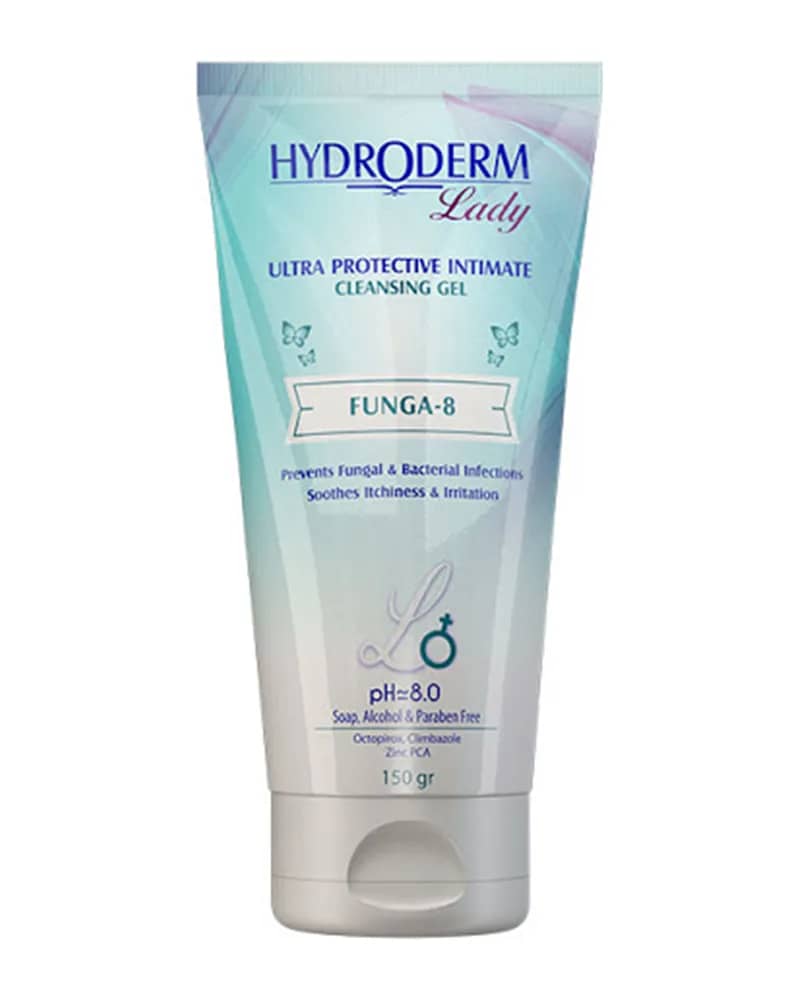 ژل بهداشتی التیام بخش بانوان هیدرودرم لیدی مدل Funga-8