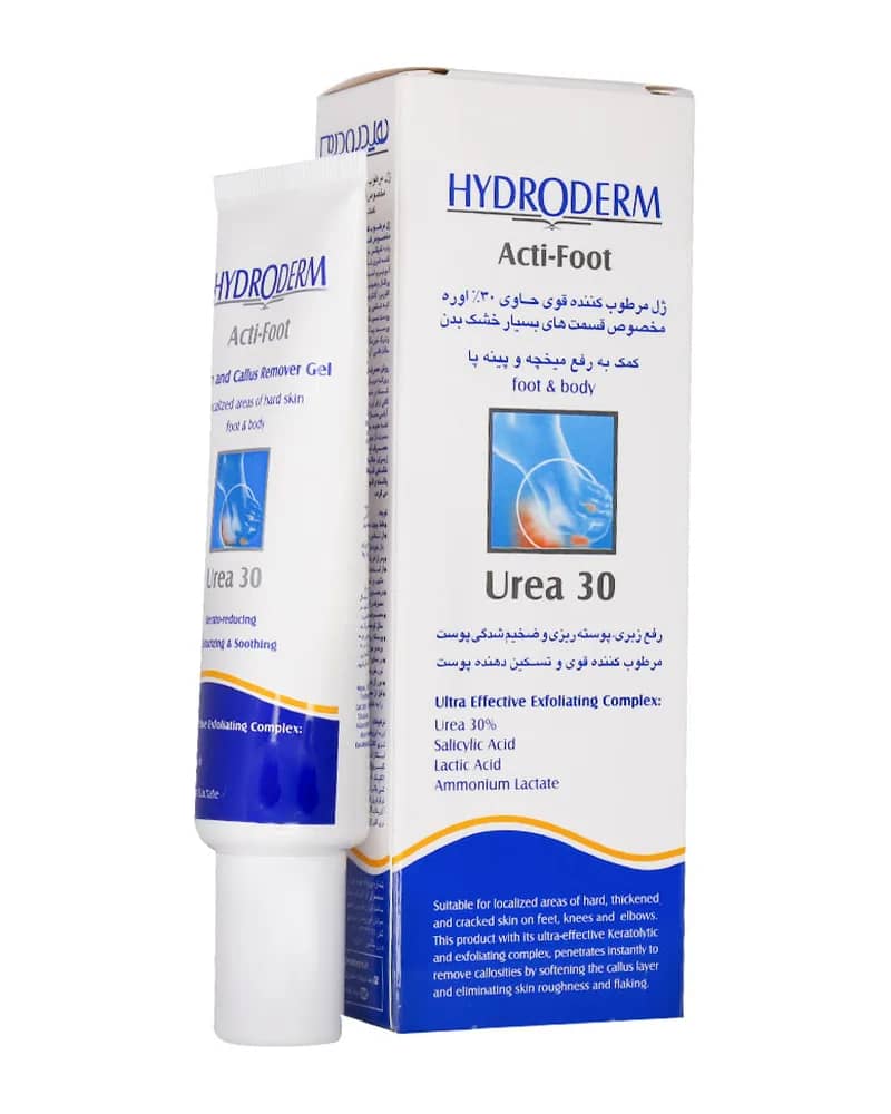 ژل مرطوب کننده قوی برطرف کننده میخچه و پینه پا هیدرودرم