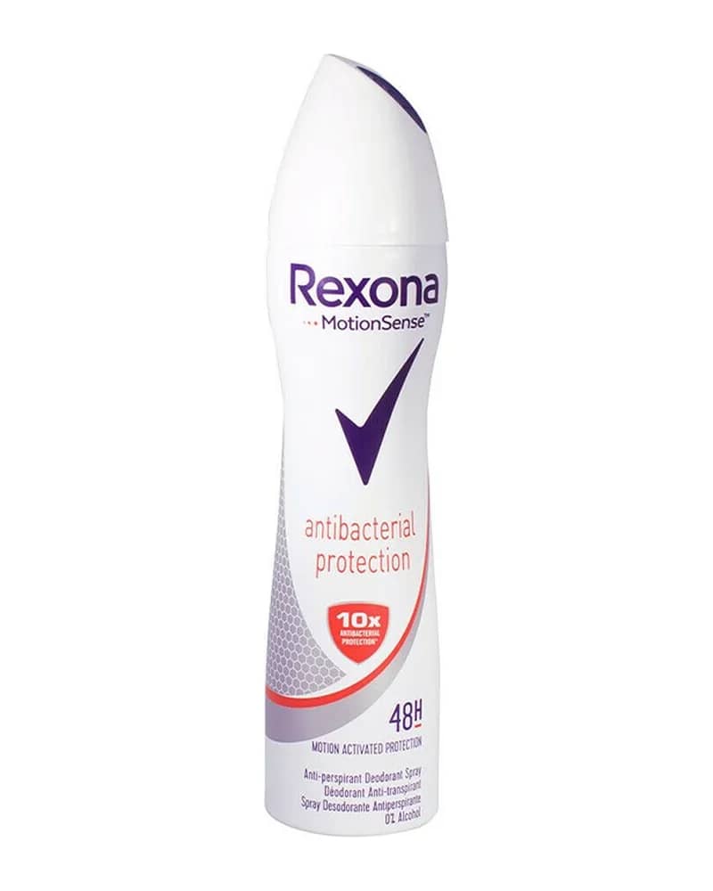 اسپری ضد تعریق زنانه 48 ساعته رکسونا مدل Antibacterial protection