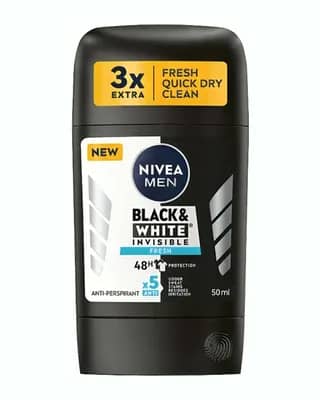 استیک صابونی ضدتعریق مردانه نیوآ مدل Black&White Invisible Fresh
