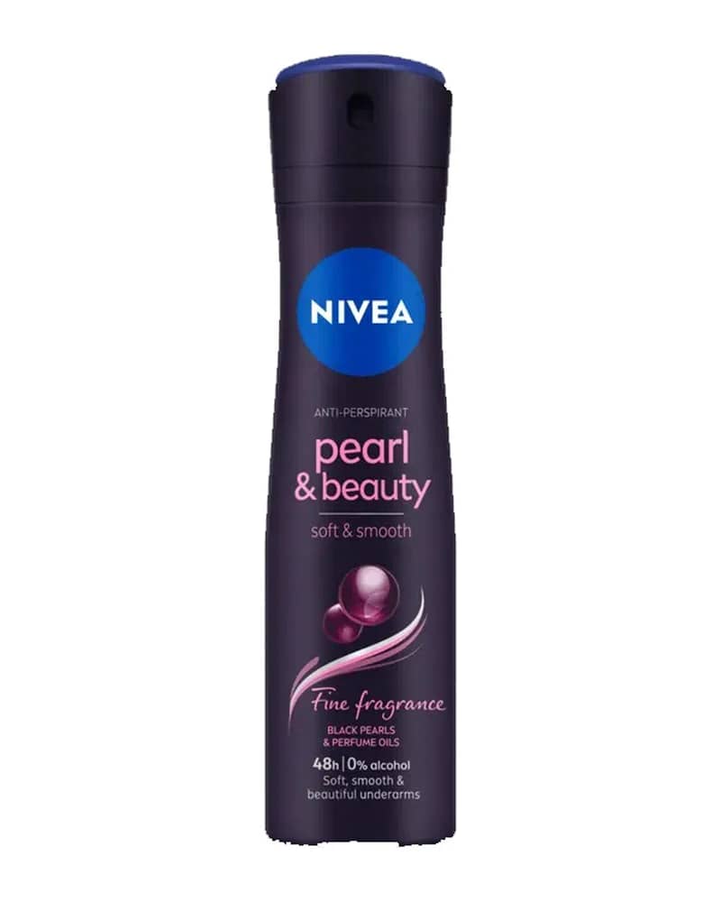 اسپری ضد تعریق 48 ساعته نیوآ زنانه مدل Pearl & Beauty black pearls