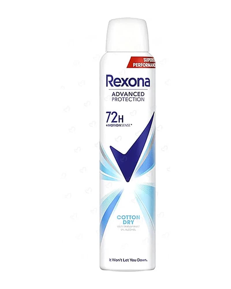 اسپری ضد تعریق زنانه 72 ساعته رکسونا مدل Cotton Dry