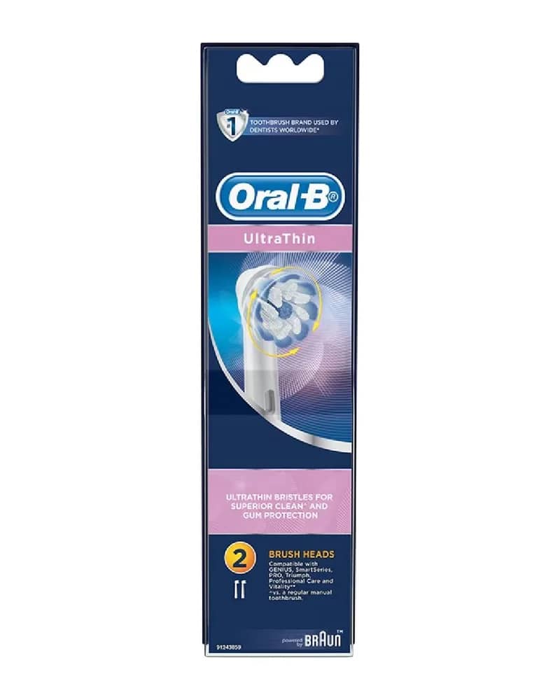 یدک مسواک برقی اورال بی مدل UltraThin بسته 2 عددی