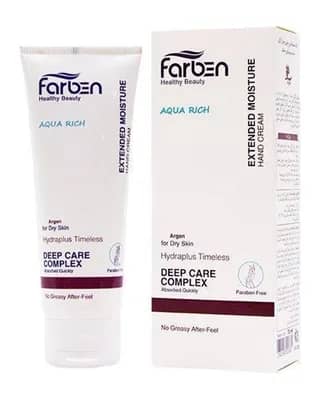 کرم مرطوب کننده دست فاربن مدل Aqua Rich حاوی روغن آرگان