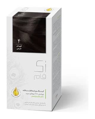 کیت رنگ مو زی فام مدل Natural شماره 4 - قهوه ای طبیعی