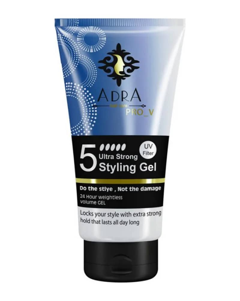 ژل حالت دهنده پرو‌ویتامینه قوی مو آدرا مدل Ultra Strong