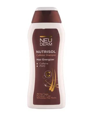 شامپو تقویت کننده و ضد ریزش مو کافئین نئودرم مدل Nutrisol