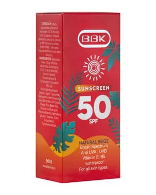 کرم ضد آفتاب ببک با SPF 50 - بدون رنگ
