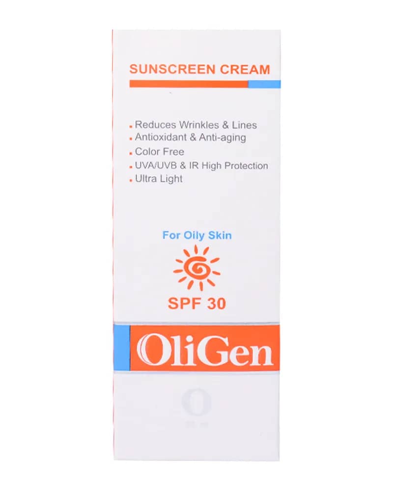 کرم ضد آفتاب الی ژن مناسب پوست های چرب با SPF30 - بدون رنگ