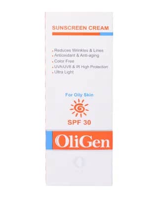کرم ضد آفتاب الی ژن مناسب پوست های چرب با SPF30 - بدون رنگ