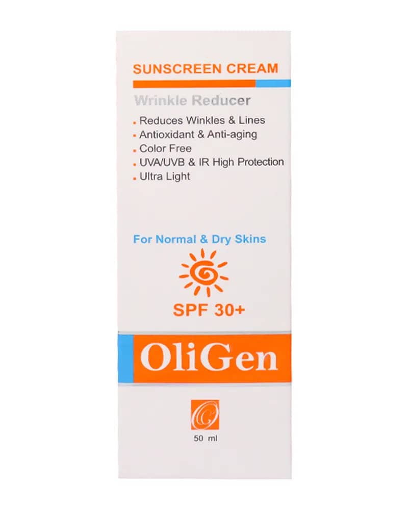 کرم ضد آفتاب الی ژن مناسب پوست های نرمال و خشک با +SPF30 - بدون رنگ