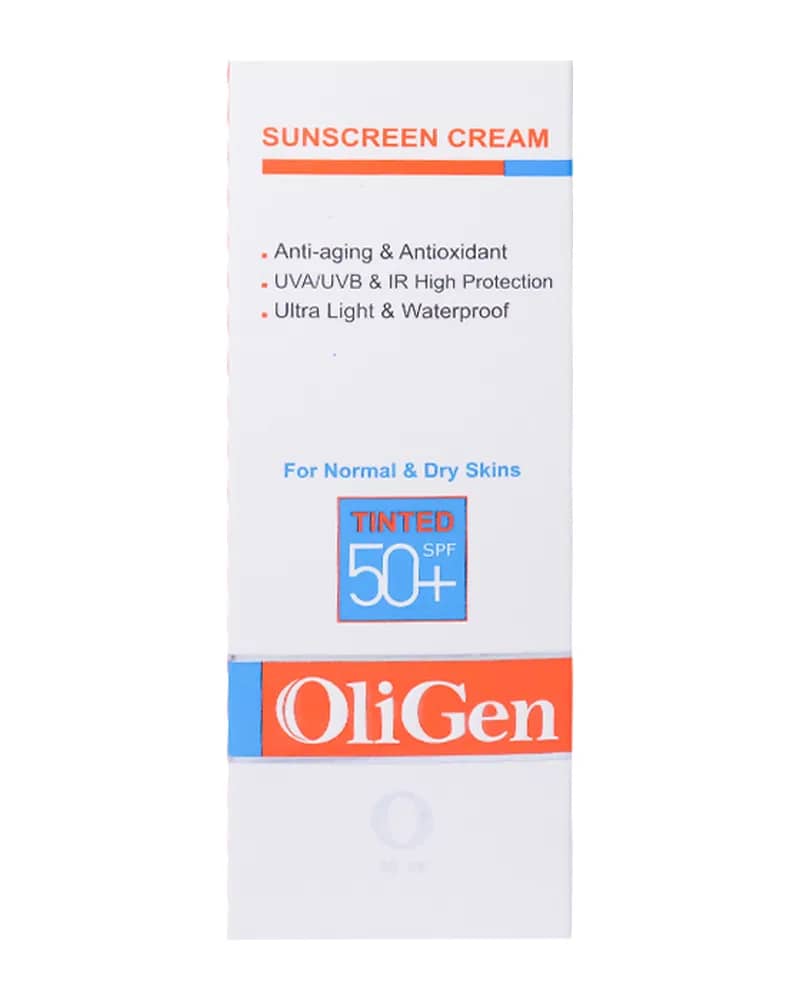 کرم ضد آفتاب رنگی الی ژن مناسب پوست های نرمال و خشک با +SPF50